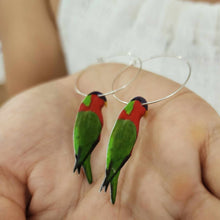 Load image into Gallery viewer, READY TO SHIP Kula Resin Hoop Earrings - 925 Sterling Silver FJD$
