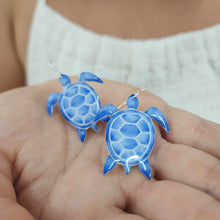 Load image into Gallery viewer, READY TO SHIP Vonu Turtle Resin Earrings - 925 Sterling Silver FJD$
