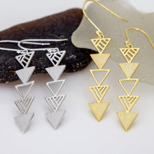 Load image into Gallery viewer, READY TO SHIP Shark Tooth Earrings - 18k Gold Vermeil FJD$
