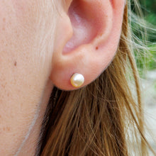 Load image into Gallery viewer, READY TO SHIP Freshwater Pearl Stud Earrings - Stainless Steel FJD$
