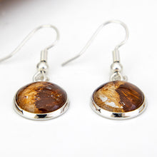 Load image into Gallery viewer, READY TO SHIP Bezel Set Tapa Earrings - Stainless Steel FJD$
