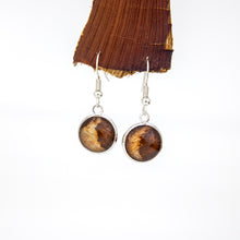 Load image into Gallery viewer, READY TO SHIP Bezel Set Tapa Earrings - Stainless Steel FJD$
