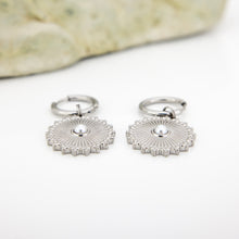 Load image into Gallery viewer, READY TO SHIP Freshwater Pearl Hoop Earrings - Stainless Steel FJD$

