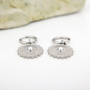 READY TO SHIP Freshwater Pearl Hoop Earrings - Stainless Steel FJD$