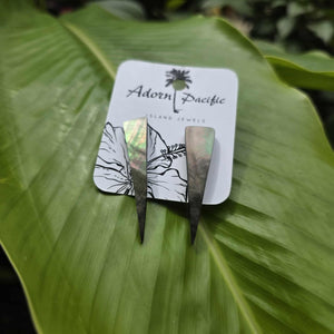 READY TO SHIP Mother of Pearl Stud Earrings - Stainless Steel FJD$