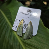 READY TO SHIP Mother of Pearl Stud Earrings - Stainless Steel FJD$