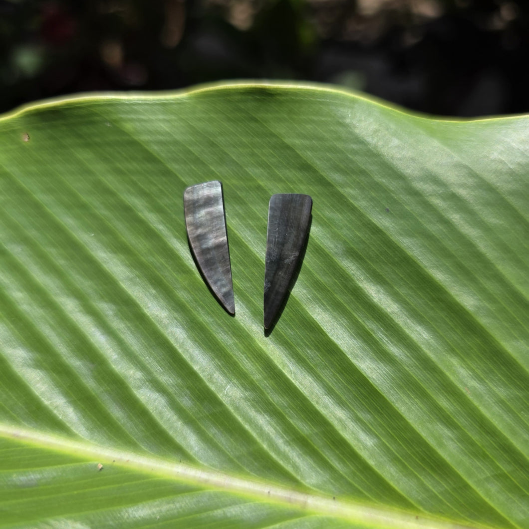 READY TO SHIP Mother of Pearl Stud Earrings - Stainless Steel FJD$