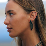 READY TO SHIP Mother of Pearl Stud Earrings - Stainless Steel FJD$