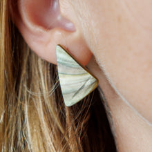 Load image into Gallery viewer, READY TO SHIP Mother of Pearl Stud Earrings - Stainless Steel FJD$
