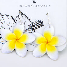 Load image into Gallery viewer, Frangipani Flower Earrings - Stainless Steel FJD$
