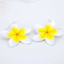 Load image into Gallery viewer, Frangipani Flower Earrings - Stainless Steel FJD$
