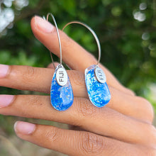 Load image into Gallery viewer, Recycled Ocean Plastic Hoop Earrings - Stainless Steel FJD$
