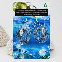 Load image into Gallery viewer, Recycled Ocean Plastic Hoop Earrings - Stainless Steel FJD$

