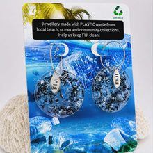 Load image into Gallery viewer, Recycled Ocean Plastic Hoop Earrings - Stainless Steel FJD$
