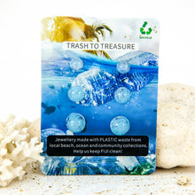 Load image into Gallery viewer, Recycled Ocean Plastic Stud Earring Set - Stainless Steel FJD$
