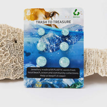 Load image into Gallery viewer, Recycled Ocean Plastic Stud Earring Set - Stainless Steel FJD$
