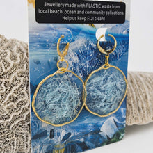 Load image into Gallery viewer, Recycled Ocean Plastic Earrings - Gold Plated Stainless Steel FJD$

