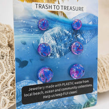 Load image into Gallery viewer, Recycled Ocean Plastic Stud Earring Set - Stainless Steel FJD$
