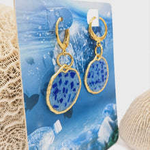 Load image into Gallery viewer, Recycled Ocean Plastic Earrings - Gold Plated Stainless Steel FJD$
