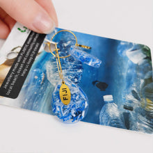 Load image into Gallery viewer, Recycled Ocean Plastic Hoop Earrings - Gold Plated Stainless Steel FJD$

