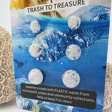 Load image into Gallery viewer, Recycled Ocean Plastic Stud Earring Set - Stainless Steel FJD$
