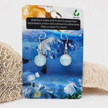Load image into Gallery viewer, Recycled Ocean Plastic Drop Earrings - Stainless Steel FJD$
