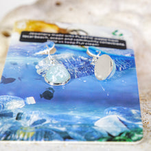 Load image into Gallery viewer, Recycled Ocean Plastic Drop Earrings - Stainless Steel FJD$

