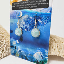 Load image into Gallery viewer, Recycled Ocean Plastic Drop Earrings - Stainless Steel FJD$
