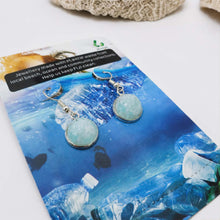 Load image into Gallery viewer, Recycled Ocean Plastic Drop Earrings - Stainless Steel FJD$
