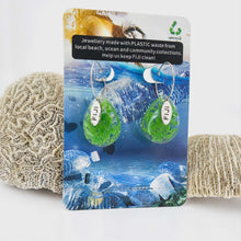 Load image into Gallery viewer, Recycled Ocean Plastic Hoop Earrings - Stainless Steel FJD$
