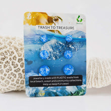 Load image into Gallery viewer, Recycled Ocean Plastic Stud Earring Set - Stainless Steel FJD$
