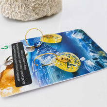 Load image into Gallery viewer, Recycled Ocean Plastic Hoop Earrings - Gold Plated Stainless Steel FJD$
