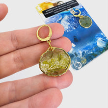 Load image into Gallery viewer, Recycled Ocean Plastic Earrings - Gold Plated Stainless Steel FJD$
