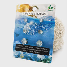 Load image into Gallery viewer, Recycled Ocean Plastic Stud Earring Set - Stainless Steel FJD$
