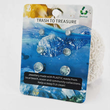 Load image into Gallery viewer, Recycled Ocean Plastic Stud Earring Set - Stainless Steel FJD$
