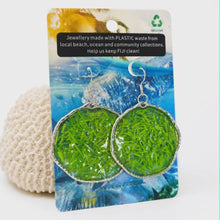Load image into Gallery viewer, Recycled Ocean Plastic Hoop Earrings - Stainless Steel FJD$
