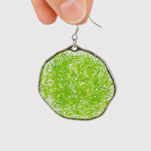 Load image into Gallery viewer, Recycled Ocean Plastic Hoop Earrings - Stainless Steel FJD$
