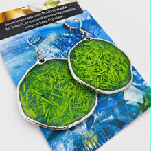 Load image into Gallery viewer, Recycled Ocean Plastic Hoop Earrings - Stainless Steel FJD$
