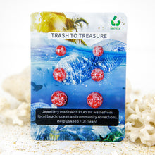 Load image into Gallery viewer, Recycled Ocean Plastic Stud Earring Set - Stainless Steel FJD$

