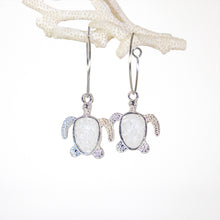 Load image into Gallery viewer, Recycled Ocean Plastic Turtle Earrings - Stainless Steel FJD$
