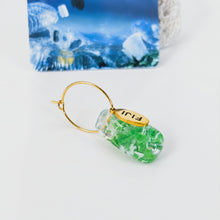 Load image into Gallery viewer, Recycled Ocean Plastic Hoop Earrings - Gold Plated Stainless Steel FJD$

