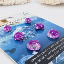 Load image into Gallery viewer, Recycled Ocean Plastic Stud Earring Set - Stainless Steel FJD$
