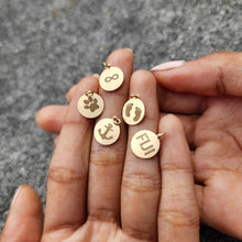 Load image into Gallery viewer, CUSTOM ENGRAVABLE Paw Print Charm -  14k Gold Fill FJD$

