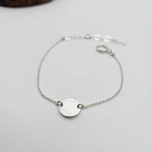 Load image into Gallery viewer, CUSTOM ENGRAVED - Disc Bracelet - 925 Sterling Silver FJD$
