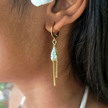 Load image into Gallery viewer, READY TO SHIP Civa Fiji Keshi Pearl Earrings - Gold Plated FJD$
