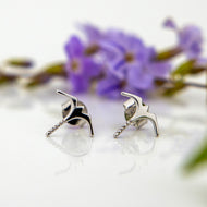 Frigate Bird Stud Earrings - 925 Sterling Silver FJD$