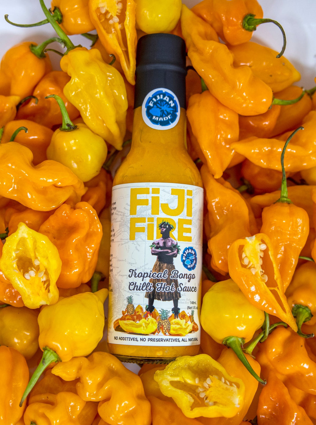 Fiji Fire Tropical Bongo Chilli Hot Sauce - FJD$