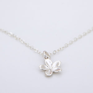 READY TO SHIP Frangipani Charm Necklace in 925 Sterling Silver - FJD$