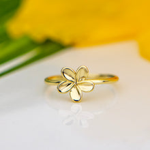 Load image into Gallery viewer, READY TO SHIP Mini Frangipani Ring - 18k Gold Vermeil FJD$
