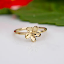 Load image into Gallery viewer, READY TO SHIP Mini Frangipani Ring - 9k Solid Gold FJD$
